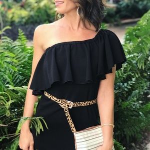 NWT Small LuLaRoe Cici Dress! Solid Black!